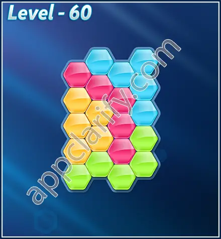 Block! Hexa Puzzle Rotate Beginner Level 60 Solution