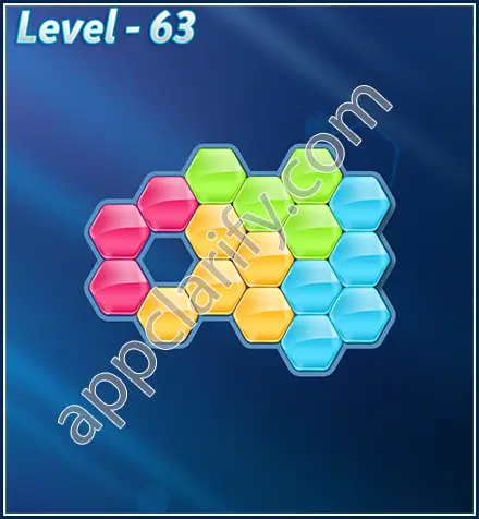 Block! Hexa Puzzle Rotate Beginner Level 63 Solution