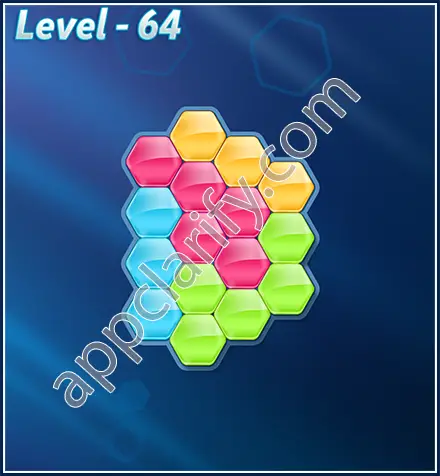 Block! Hexa Puzzle Rotate Beginner Level 64 Solution