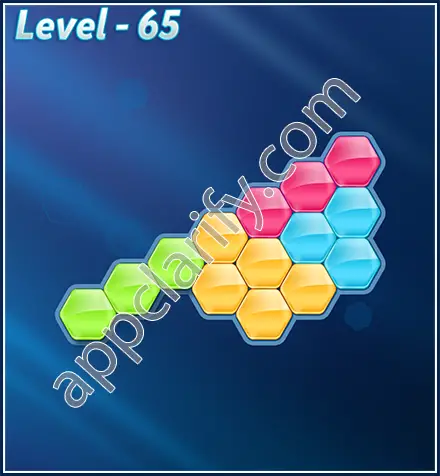 Block! Hexa Puzzle Rotate Beginner Level 65 Solution