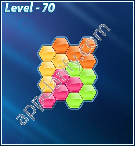 Block! Hexa Puzzle Rotate Beginner Level 70 Solution