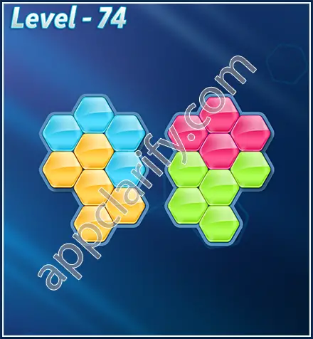 Block! Hexa Puzzle Rotate Beginner Level 74 Solution