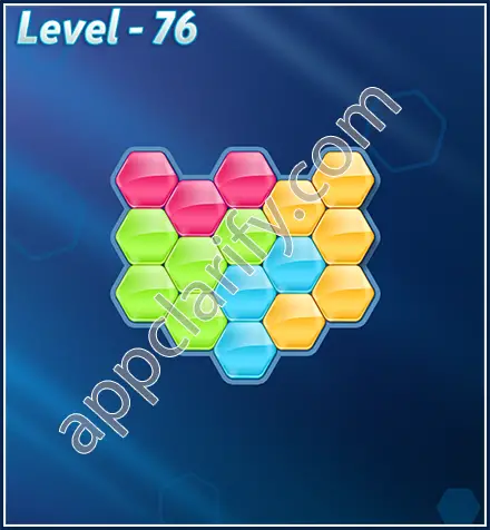 Block! Hexa Puzzle Rotate Beginner Level 76 Solution