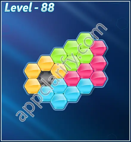 Block! Hexa Puzzle Rotate Beginner Level 88 Solution