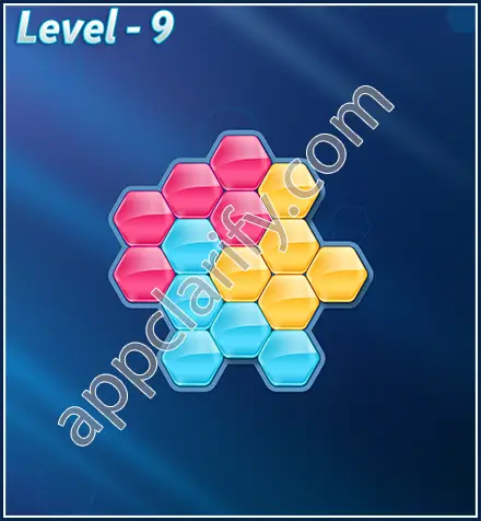 Block! Hexa Puzzle Rotate Beginner Level 9 Solution