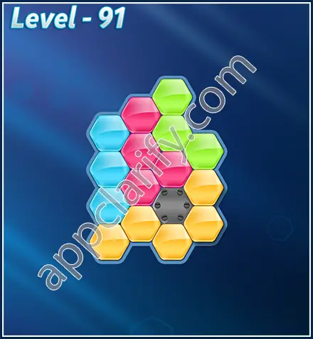 Block! Hexa Puzzle Rotate Beginner Level 91 Solution