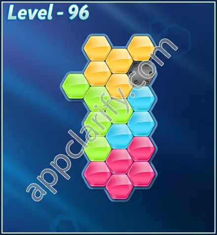 Block! Hexa Puzzle Rotate Beginner Level 96 Solution