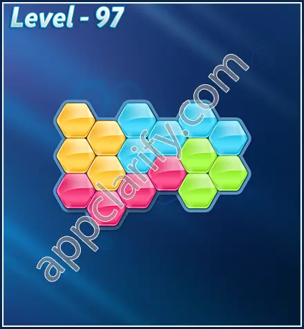 Block! Hexa Puzzle Rotate Beginner Level 97 Solution