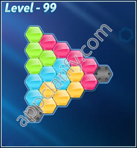 Block! Hexa Puzzle Rotate Beginner Level 99 Solution