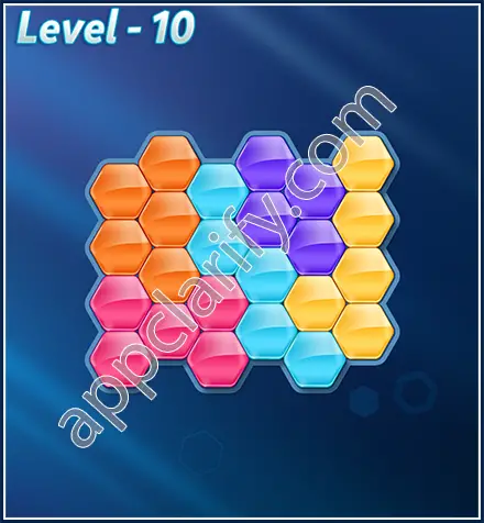 Block! Hexa Puzzle Rotate Challenger Level 10 Solution