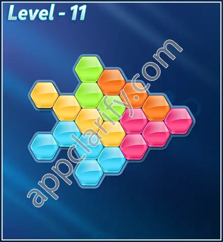 Block! Hexa Puzzle Rotate Challenger Level 11 Solution