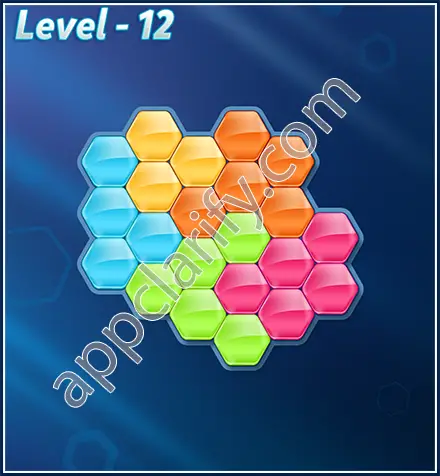 Block! Hexa Puzzle Rotate Challenger Level 12 Solution