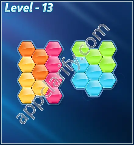 Block! Hexa Puzzle Rotate Challenger Level 13 Solution