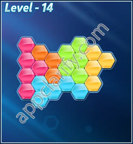 Block! Hexa Puzzle Rotate Challenger Level 14 Solution