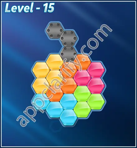Block! Hexa Puzzle Rotate Challenger Level 15 Solution