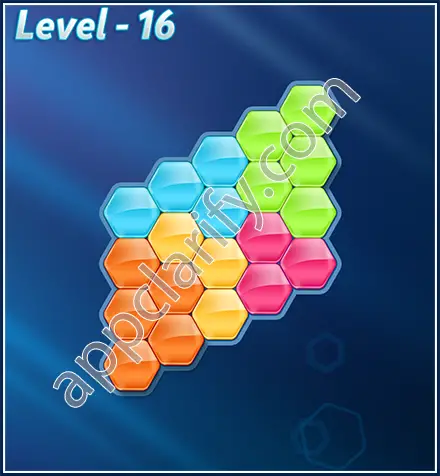 Block! Hexa Puzzle Rotate Challenger Level 16 Solution