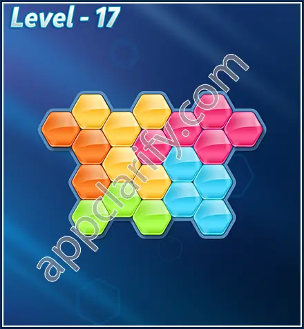 Block! Hexa Puzzle Rotate Challenger Level 17 Solution