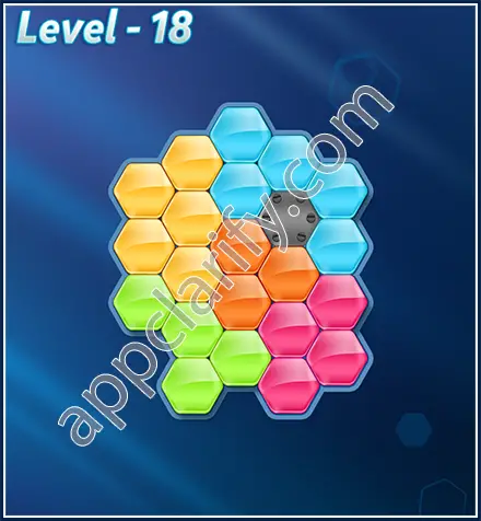 Block! Hexa Puzzle Rotate Challenger Level 18 Solution