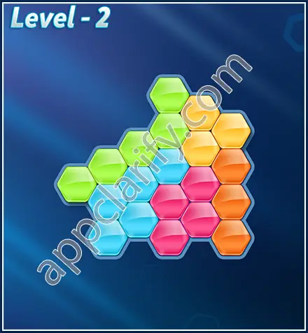 Block! Hexa Puzzle Rotate Challenger Level 2 Solution