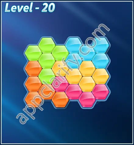 Block! Hexa Puzzle Rotate Challenger Level 20 Solution