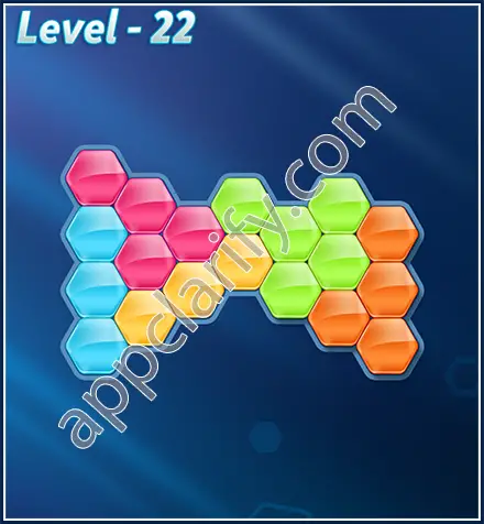 Block! Hexa Puzzle Rotate Challenger Level 22 Solution