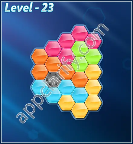 Block! Hexa Puzzle Rotate Challenger Level 23 Solution