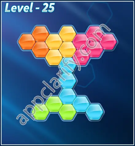 Block! Hexa Puzzle Rotate Challenger Level 25 Solution