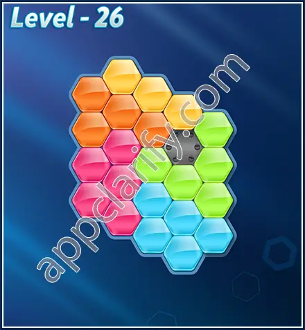 Block! Hexa Puzzle Rotate Challenger Level 26 Solution