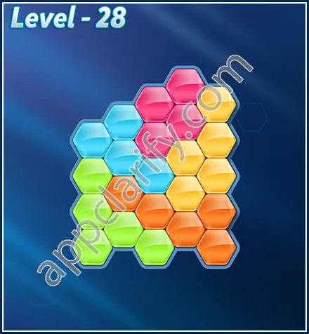 Block! Hexa Puzzle Rotate Challenger Level 28 Solution