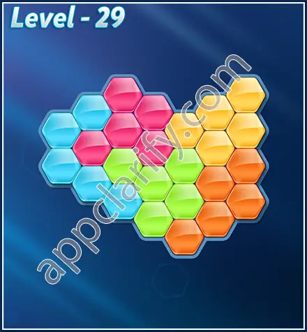 Block! Hexa Puzzle Rotate Challenger Level 29 Solution