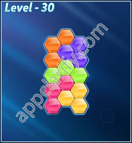 Block! Hexa Puzzle Rotate Challenger Level 30 Solution