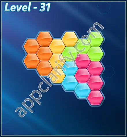 Block! Hexa Puzzle Rotate Challenger Level 31 Solution