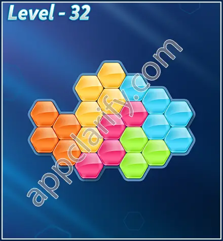 Block! Hexa Puzzle Rotate Challenger Level 32 Solution