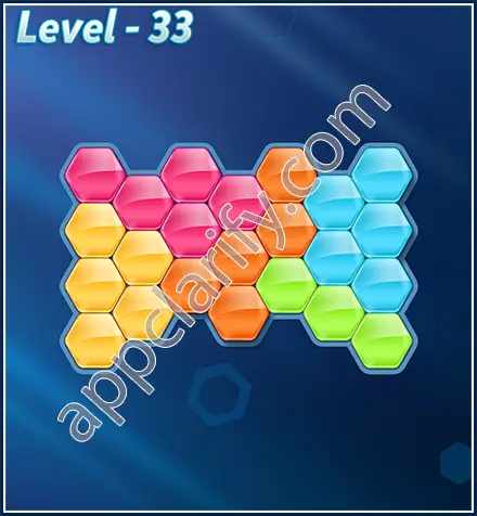 Block! Hexa Puzzle Rotate Challenger Level 33 Solution