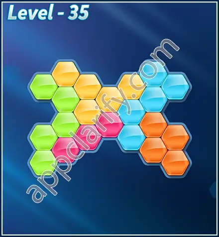 Block! Hexa Puzzle Rotate Challenger Level 35 Solution