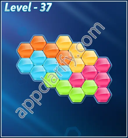 Block! Hexa Puzzle Rotate Challenger Level 37 Solution