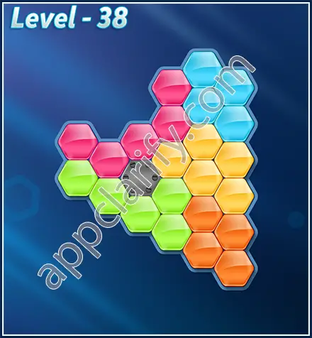 Block! Hexa Puzzle Rotate Challenger Level 38 Solution