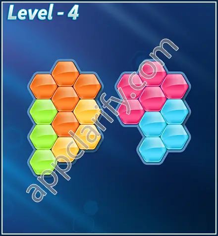 Block! Hexa Puzzle Rotate Challenger Level 4 Solution