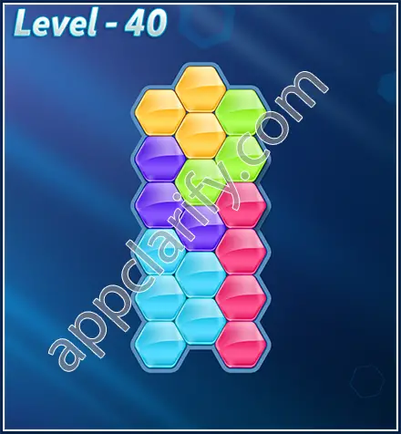 Block! Hexa Puzzle Rotate Challenger Level 40 Solution