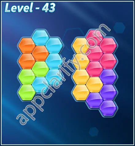 Block! Hexa Puzzle Rotate Challenger Level 43 Solution