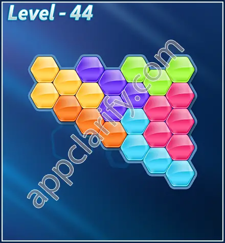Block! Hexa Puzzle Rotate Challenger Level 44 Solution