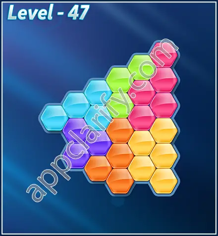 Block! Hexa Puzzle Rotate Challenger Level 47 Solution