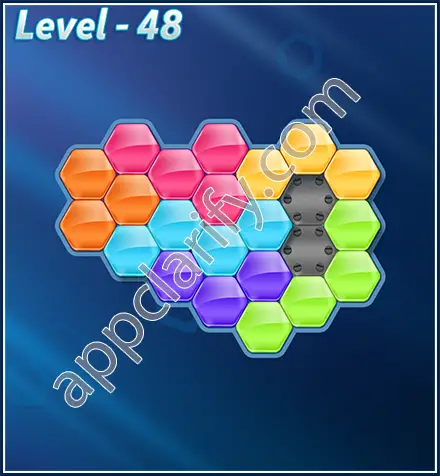 Block! Hexa Puzzle Rotate Challenger Level 48 Solution