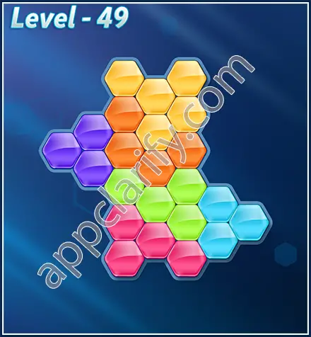 Block! Hexa Puzzle Rotate Challenger Level 49 Solution