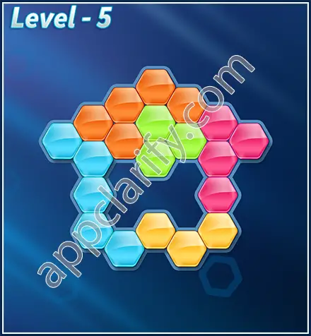 Block! Hexa Puzzle Rotate Challenger Level 5 Solution
