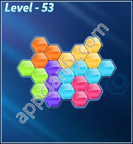 Block! Hexa Puzzle Rotate Challenger Level 53 Solution