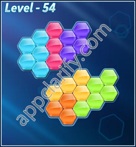 Block! Hexa Puzzle Rotate Challenger Level 54 Solution