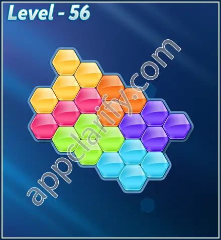 Block! Hexa Puzzle Rotate Challenger Level 56 Solution