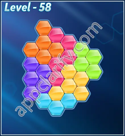 Block! Hexa Puzzle Rotate Challenger Level 58 Solution