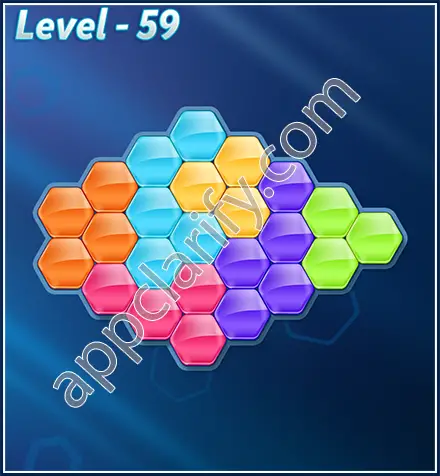 Block! Hexa Puzzle Rotate Challenger Level 59 Solution